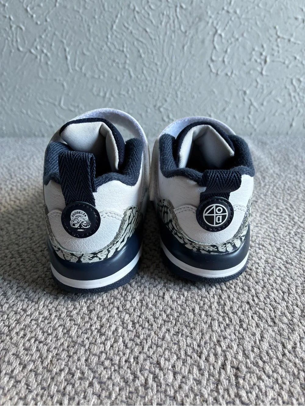 Jordan Spizike Low TD Unisex Kids Sneakers Size 7C White Obsidian FQ3952-104